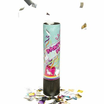 PENEMBAK KONFETI PESTA - UNICORN - DALAM DISPLAY (48 buah)