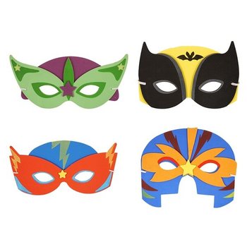 Campuran Topeng Superhero Bahan Foam (24 pcs)