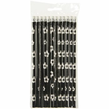 Pensil Sepak Bola dengan Penghapus - 12 pcs