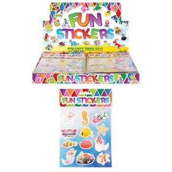 Stiker Lucu Karakter Duyung | Kotak Display 120 pcs