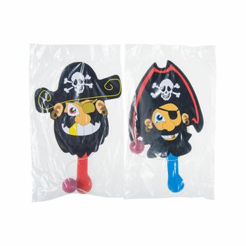 Mainan Raket Bola Paddle Desain Bajak Laut (24 pcs)