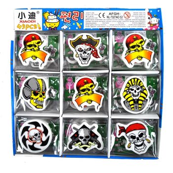 Penghapus Tengkorak dalam Display (45 pcs)