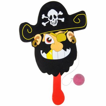 Mainan Raket Bola Paddle Desain Bajak Laut (24 pcs)
