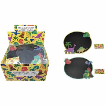 Papan Tulis Kapur Dinosaurus dengan Kapur di Display (24 pcs)