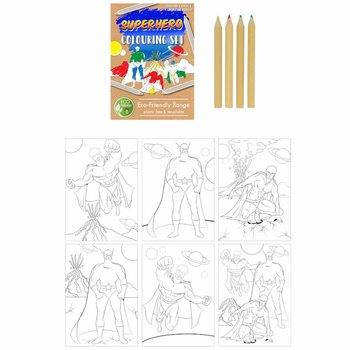 SET MENGGAMBAR SUPERHERO RAMAH LINGKUNGAN (25 pcs)
