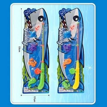 PERMAINAN MEMANCING MAGNETIK PADA KARTU - 16x53x3,5 cm (12 pcs)