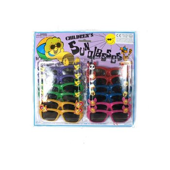 Kacamata Hitam Anak Ceria di Kartu (12 pcs)