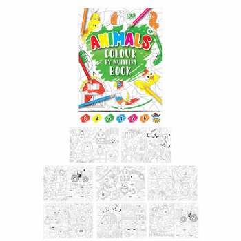 Buku Mewarnai Berdasarkan Nomor - Hewan (48 buah)