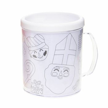 Gelas Minum Mewarnai Sendiri Sinterklaas (Isi 2 Pcs)