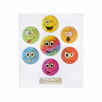 STIKER GLITTER - MODEL: SMILEY (100 pcs)