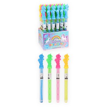Mainan Gelembung Sabun Tongkat Besar 35 cm - Unicorn dalam Display (24 pcs)
