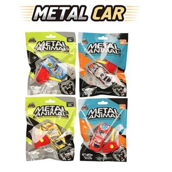 MOBIL PELUNCUR LOGAM DENGAN KUNCI - DALAM KANTONG HADIAH - CAMPUR WARNA (24 pcs)