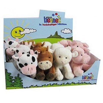 BONEKA HEWAN TERNAK MEWAH, 4 MACAM DALAM DISPLAY (12 pcs)