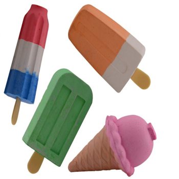 2 Pcs Kapur Tulis Jalan Bentuk Es Krim (12 Set)