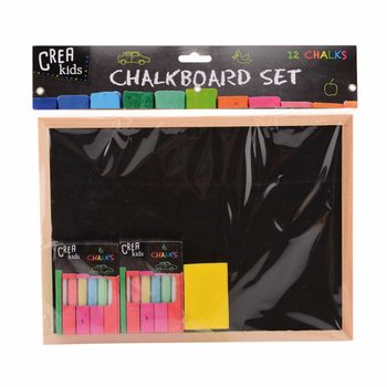 Set Papan Tulis CREA KIDS 29x21CM dengan Kapur & Spons (12 pcs.)