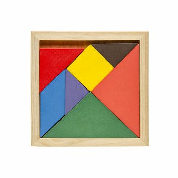 Set Puzzle Tangram Kayu (12 buah)
