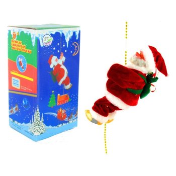 Pajangan Sinterklas Panjat Tali dengan Musik (2 pcs)