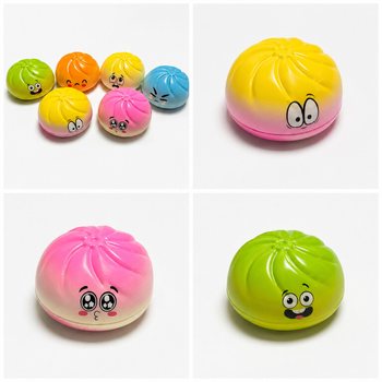 RAGE - Mainan Squishy Dumpling BESAR (Ukuran 9 x 9 x 4 Cm) - Viral 2026 Fidget Toy - DENGAN KARTU HEADER (24 Pcs)