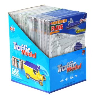 Puzzle Pesawat 3D dalam Display (64 pcs)