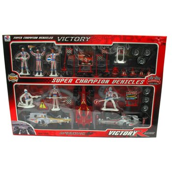 Set Mainan Balap Formula 1 Victory Racing