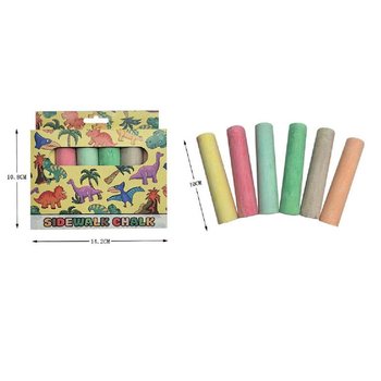 Kapur Tulis Jalanan Besar Isi 6 Pcs - Model Dinosaurus (12 Box)