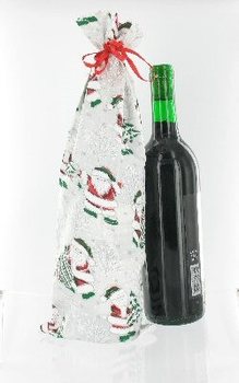Tas Botol Anggur Natal yang Indah (12 pcs)