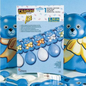 KARANGAN BUNGA BALON BESAR 2,3 METER - BIRU (5 buah)