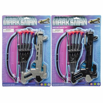 Mainan Busur Silang Combat dengan 4 Anak Panah Tempel (6 pcs)