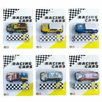 Mobil Logam Pull Back dengan Kartu (12 pcs)