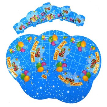 6 TOPI ULANG TAHUN SPIRAL DALAM TAS (6 pcs)
