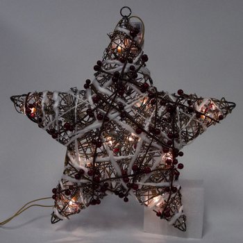 DEKORASI BINTANG NATAL BESAR BERCAHAYA 45 CM (2 pcs)