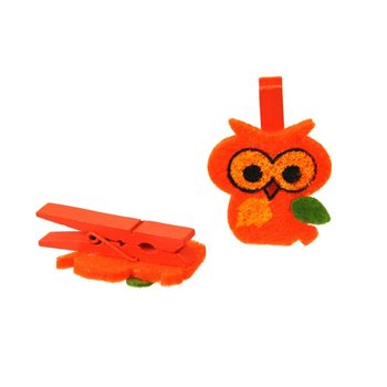 Jepit Dekorasi Isi 6 - Model: Burung Hantu (24 set)