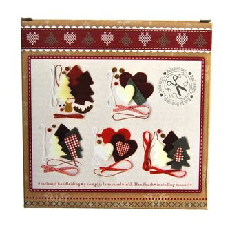 Set 5 Pcs DIY Membuat Hiasan Gantung Natal - Model 1 (6 pcs)