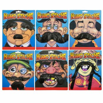 Kumis Mainan Tempel Lucu Unik di Kartu (24 pcs)