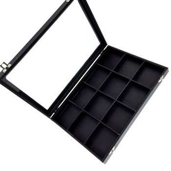 DISPLAY MANIK-MANIK HITAM 12 SEKAT + TUTUP