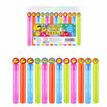 Stik Gelembung Sabun Smiley Warna-warni (1 Paket isi 12 pcs)