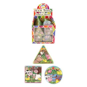 Mainan Melatih Kesabaran "Hewan Ternak" dalam Display (96 pcs)