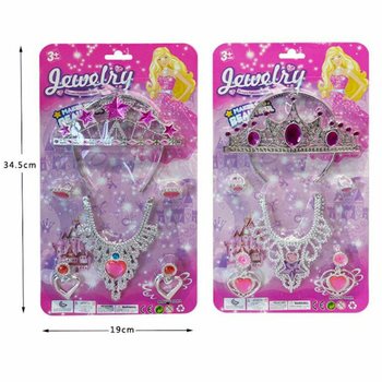 SET KECANTIKAN PUTRI DENGAN TIARA, ANTING, KALUNG & CINCIN