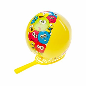 Raket Paddle dengan Bola - Smiley (12 pcs)