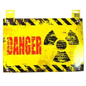 PAPAN PINTU DEKORATIF - "DANGER" / "KEEP OUT" (12 pcs)