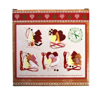 Set 5 Bagian Membuat Hiasan Natal Sendiri - Model 2 (6 pcs)