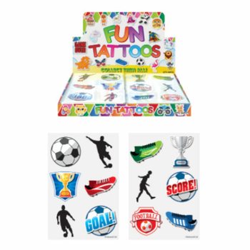 TATTOOS SERU - MODEL: SEPAK BOLA DALAM DISPLAY (96 pcs)