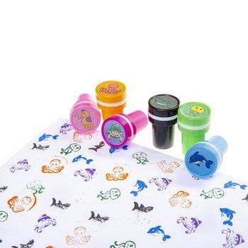 Stempel Hewan Laut - Display dengan 60 Buah