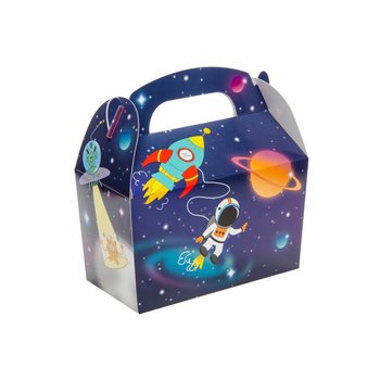 Kotak Bingkisan / Souvenir Tema Luar Angkasa 12x12.5x6 Cm (12 Pcs)