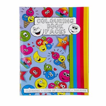 Buku Mewarnai A4 Smiley dengan Stiker (12 Pcs)