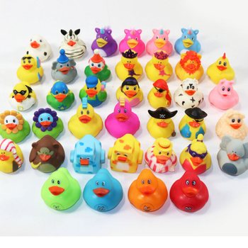 MIX DESAIN BEBEK KARET MANDI - Ukuran 5x5.5x6 Cm (38 pcs)