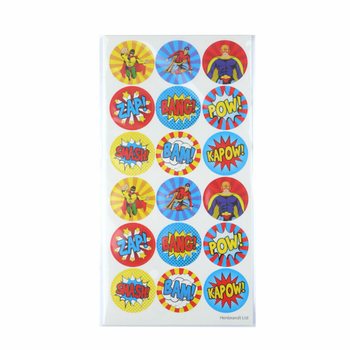STIKER FUN - SUPERHERO 18 STIKER PER LEMBAR (10 pcs)