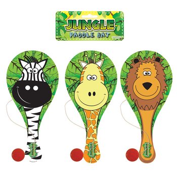 MAINAN PADDLE BAT BAL TEMA HEWAN HUTAN (24 pcs)