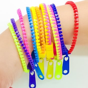 Gelang Ritsleting (Zipper Bracelet) - 48 pcs