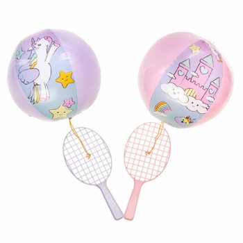 Raket Paddle dengan Bola - Unicorn (12 pcs)